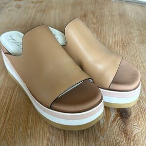 Woman’s size 7.5 Naked Feet slides